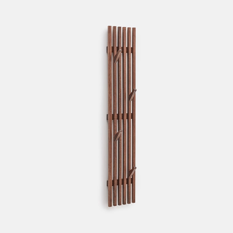 La Redoute Interieurs Wandgarderobe Anies Mit 4 Haken, Eiche Massiv