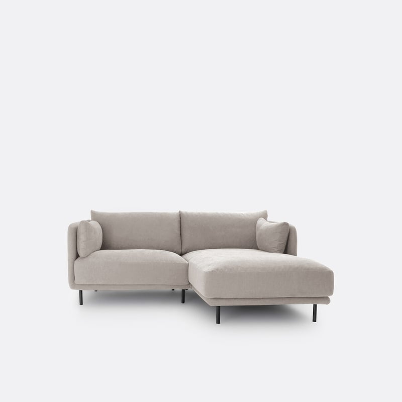 Ecksofa Victor, Rechts, 3-sitzer, Strukturgewebe