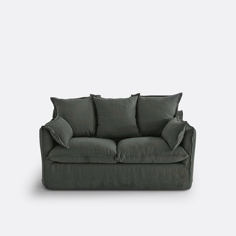 Sofa, 2-, 3-, 4- Oder 5-sitzig, Abnehmbar, Knitterleinen, Odna