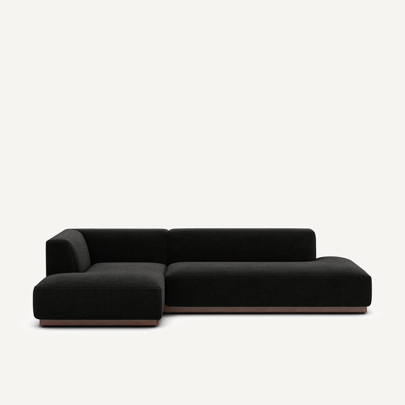 Am.pm Xl-ecksofa Jacopo Mit Ecke Links, Meliertes Gewebe