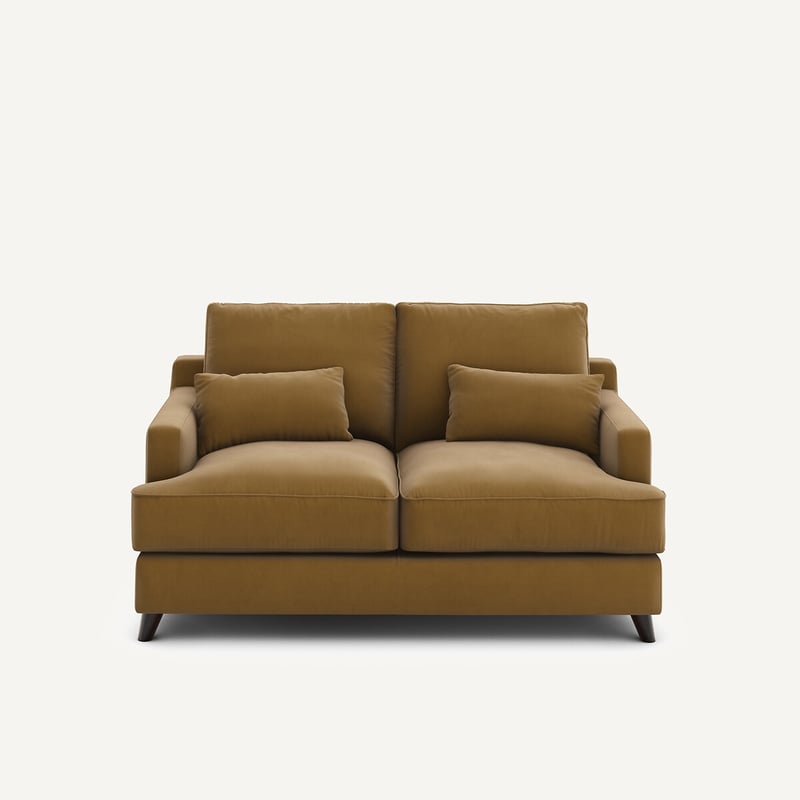 Am.pm Kompaktes 2-sitzer-sofa Aus Leinenvelours, Alwine