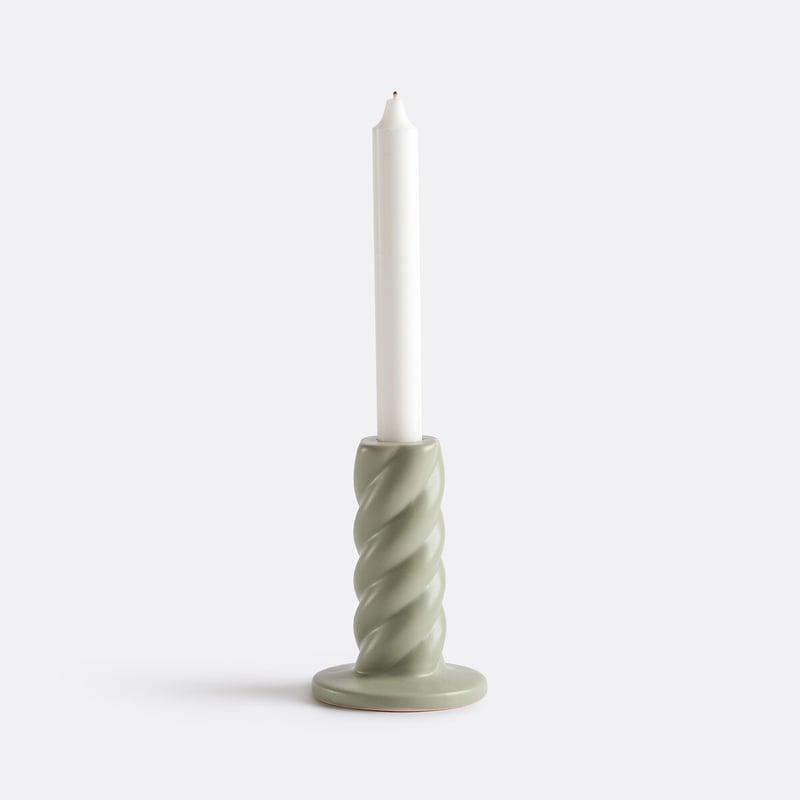 La Redoute Interieurs Gedrehter Kerzenhalter Vavy Aus Keramik H12,5 Cm