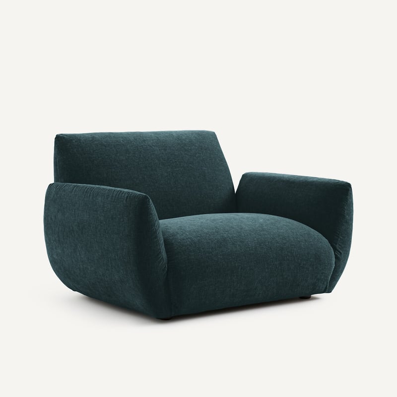 Am.pm Sessel Aus Chenille-samt, Spogano