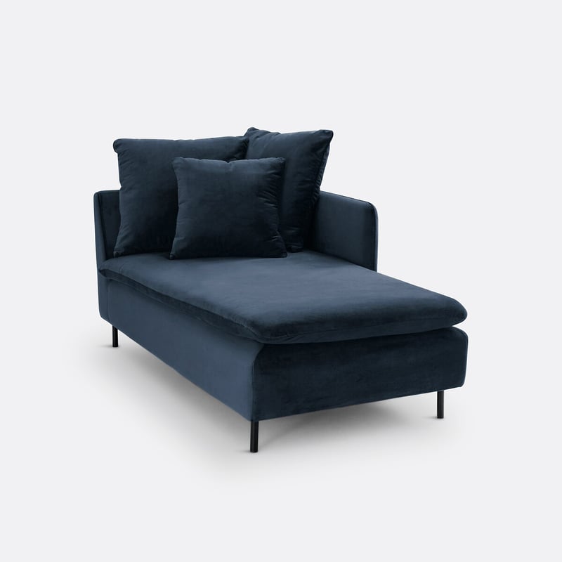 Récamierenmodul Ivete, Samt, 158 Cm