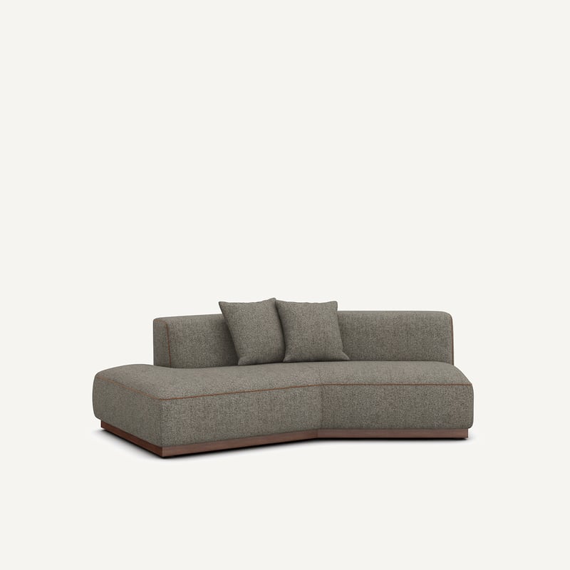Am.pm Linkes Halbsofa Aus Tweed, Jacopo