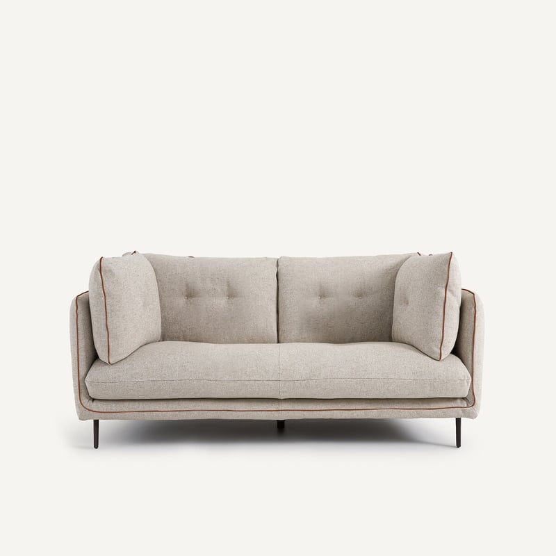 Am.pm 2-sitzer-sofa Aus Texturierter Viskose Und Leinen, Botero