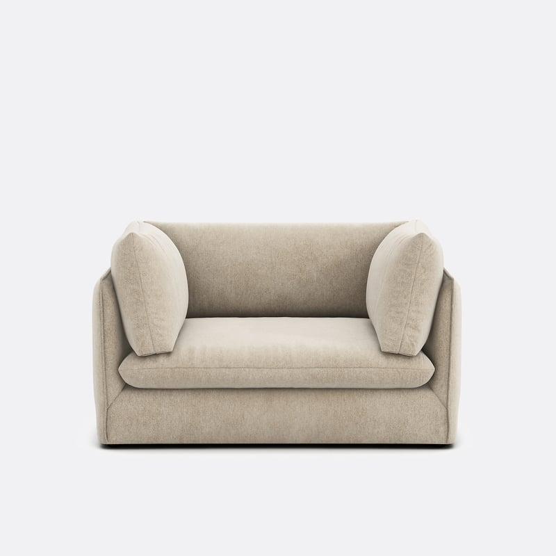 Xl-sesselelement Für Modulares Sofa Malo, Aus Meliertem Stoff