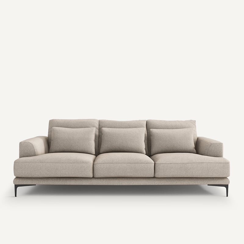 Am.pm 4-sitzer-sofa Marsile, Strukturgewebe Viskose/leinen