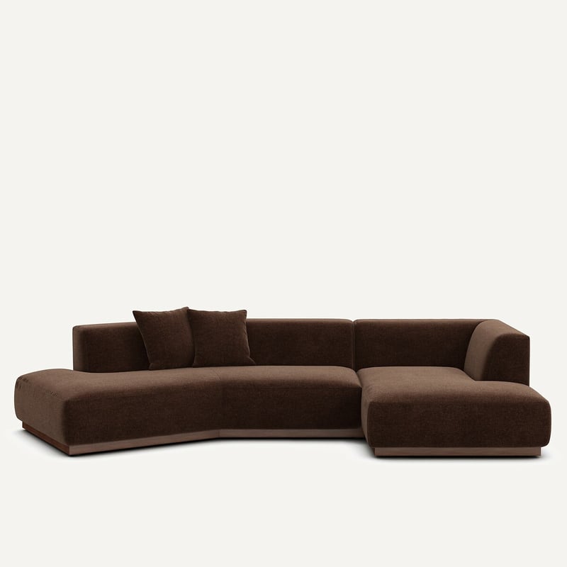 Am.pm Offenes Ecksofa Jacopo Mit Ecke Rechts, Chenillesamt