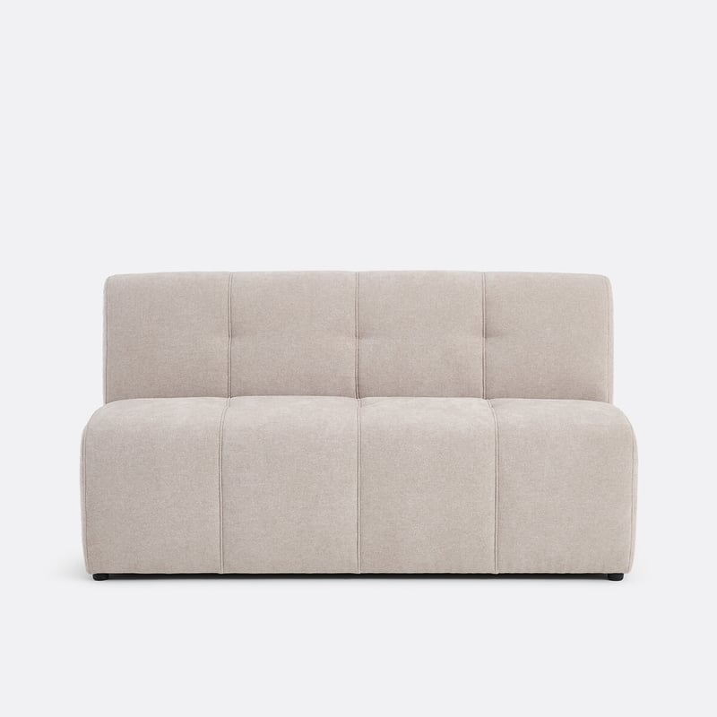 Modulares Tischbankelement, 3-sitzer, Aus Feiner Chenille, Aneta