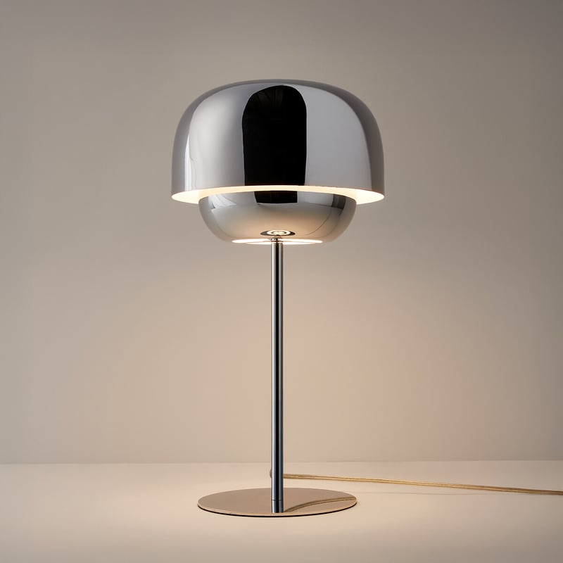 Tischlampe Kinoko Aus Eisenmetall Mit Chrom-finish