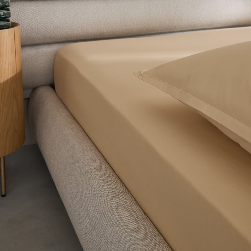 Am.pm Spannbetttuch Aus Baumwoll-percale Mit Einer Fadenzahl Von 120, Randhöhe 30 Cm, Veneto