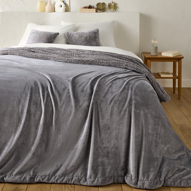 La Redoute Interieurs Tagesdecke Maxine, Fleece Und Sherpa