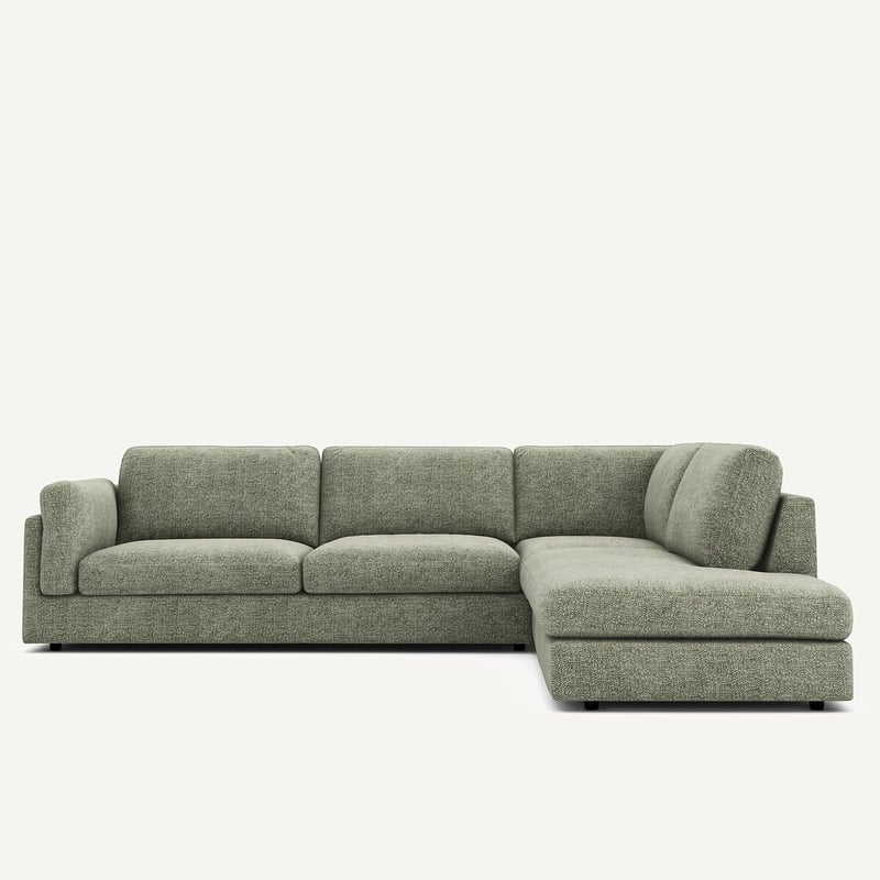Am.pm Ecke Chaiselongue, Umwandelbar, Aus Gewebter Baumwolle, César