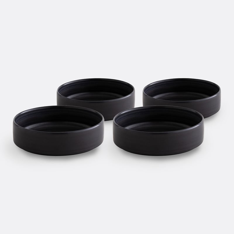 4er-set Tiefe Teller Sacha, Steingut Mit Reaktiver Glasur