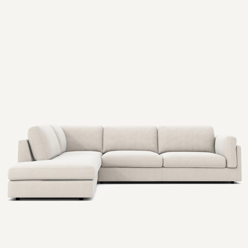 Am.pm Ecke Umwandelbare Chaiselongue, Chenille-samt, César