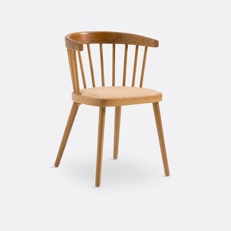 Esszimmerstuhl Portman, Eiche/rattan