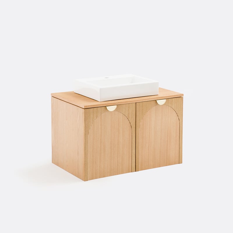 La Redoute Interieurs Waschbeckenunterschrank Gisela, Hängend, 2-türig