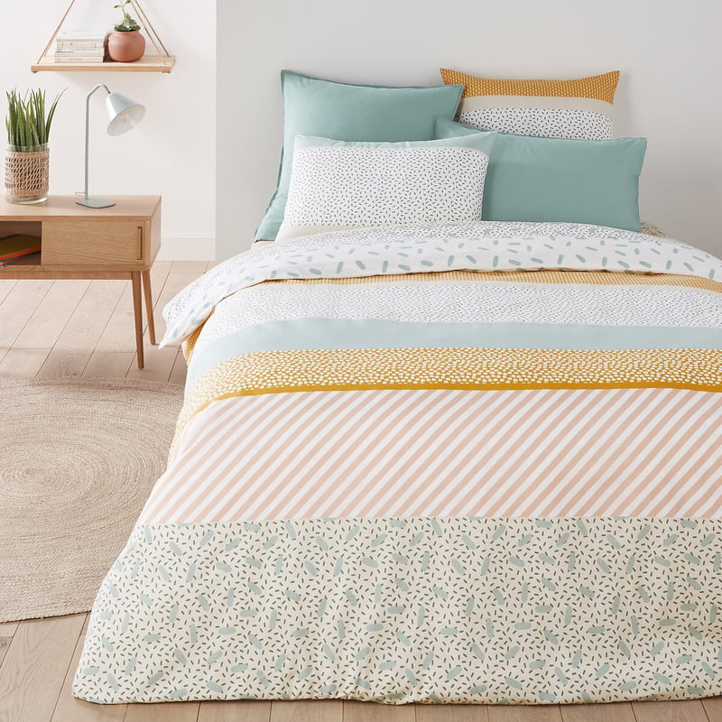 La Redoute Interieurs Duvetbezug Happy Stripes, Baumwolle