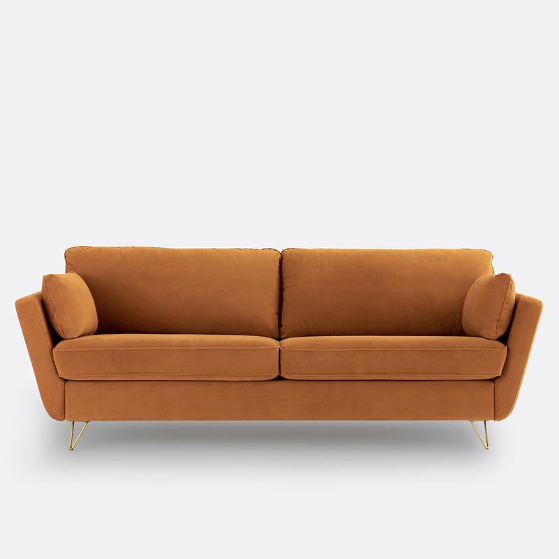 4- Bis 5-sitzer-sofa Aus Samt, Umwandelbar, Topim