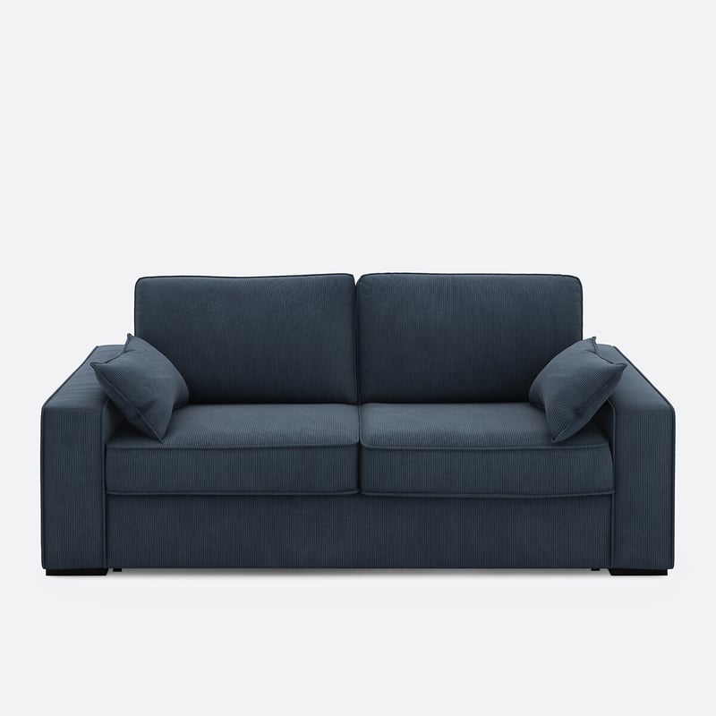 Schlafsofa Aus Feinrippsamt, Schaumstoff, Cecilia