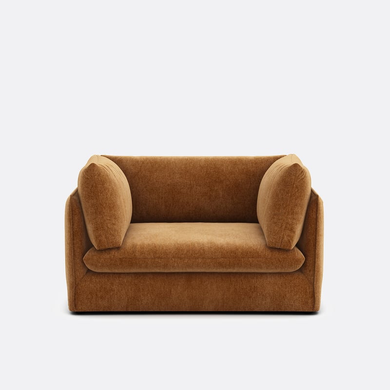 Xl-sesselelement Für Modulares Sofa Malo, Aus Meliertem Stoff