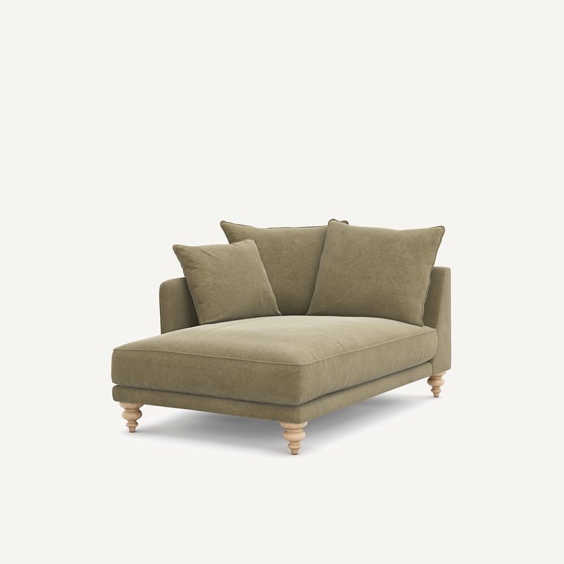Am.pm Chaiselongue Aus Leinenvelours, Lazare