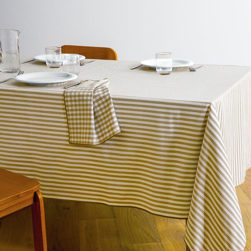La Redoute Interieurs Gestreifte Tischdecke, Gewebt Und Gefärbt, 30 % Recycelte Baumwolle, Soizic