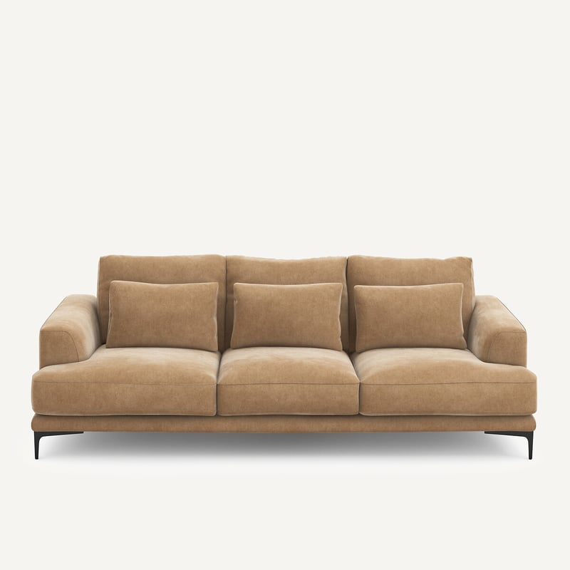 Am.pm 4-sitzer-sofa Marsile, Samt Stonewashed, Marsile