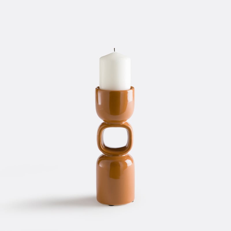 La Redoute Interieurs Skulpturaler Kerzenhalter Aus Keramik, Höhe 25 Cm, Fomea