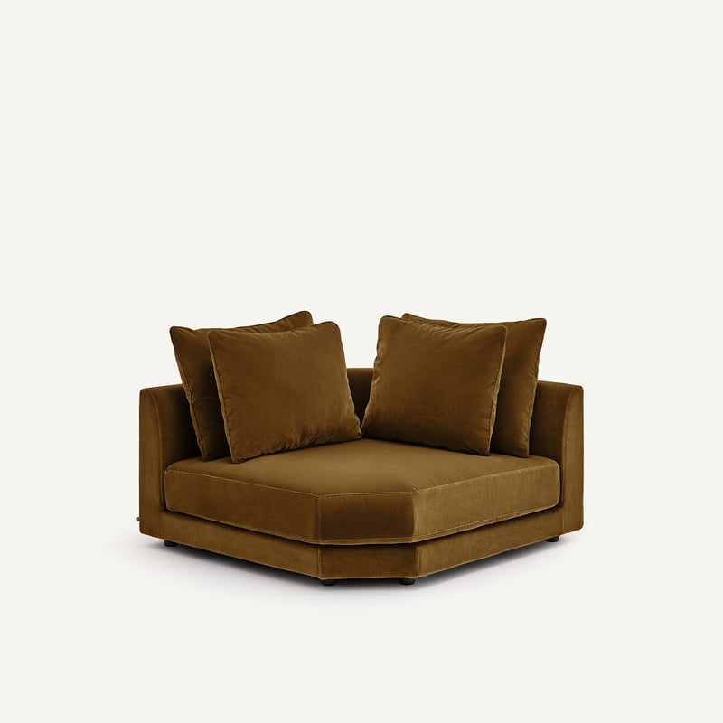 Am.pm Modulares Ecksofa Aus Samt, Tiberio