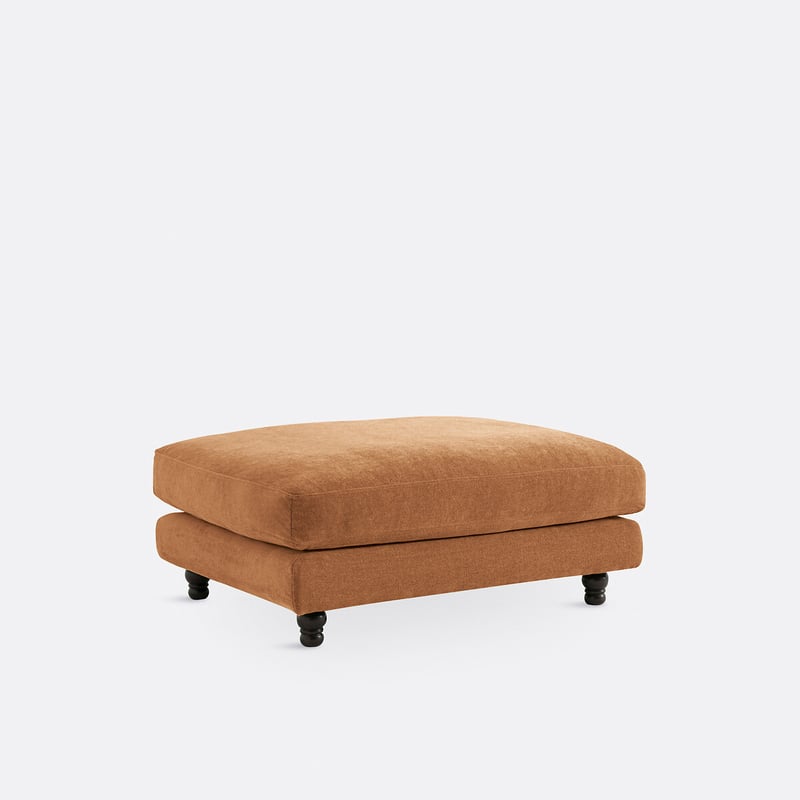 Polsterhocker Noon, Polyester Meliert