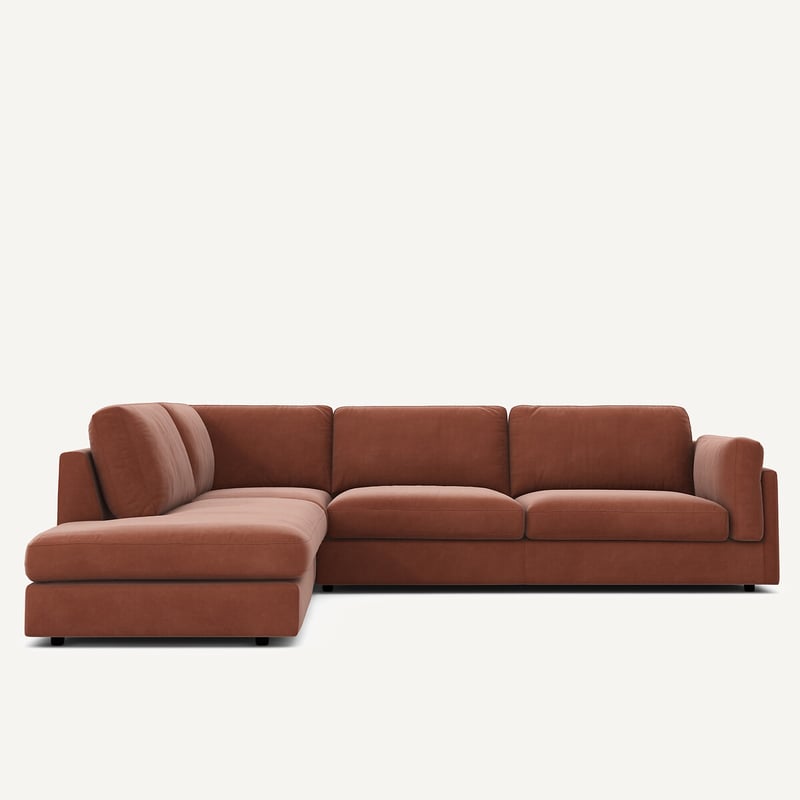 Am.pm Ecksofa Mit Meridian, Umwandelbar, Aus Samt, César