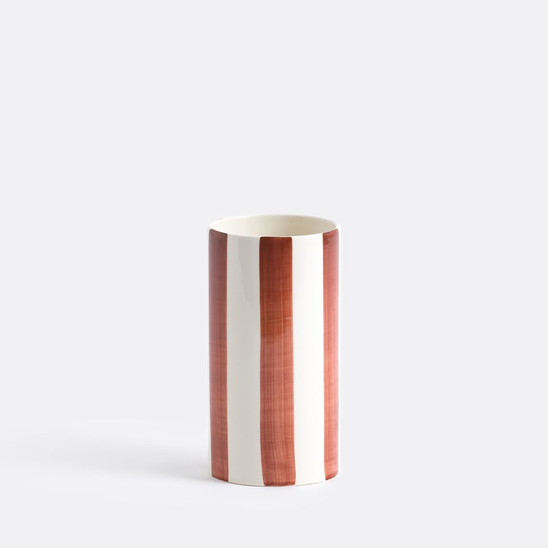 La Redoute Interieurs Vase Jaoma, Keramik Mit Streifen, H. 18 Cm