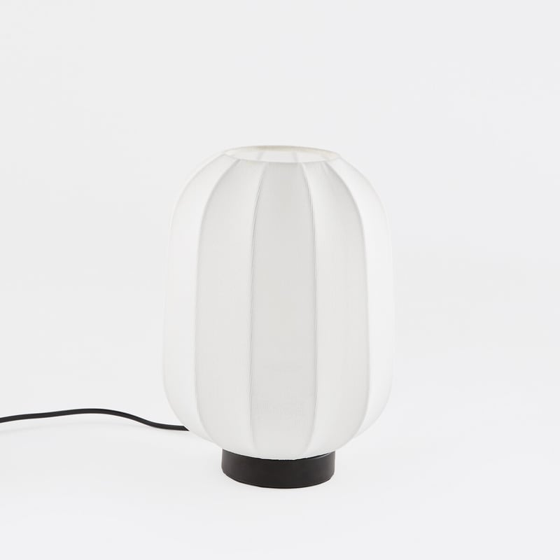 Tischlampe Aldo, Eisen Und Textil