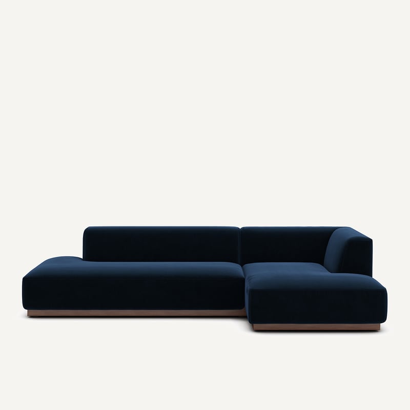 Am.pm Xl-ecksofa Jacopo Mit Ecke Rechts, Samt