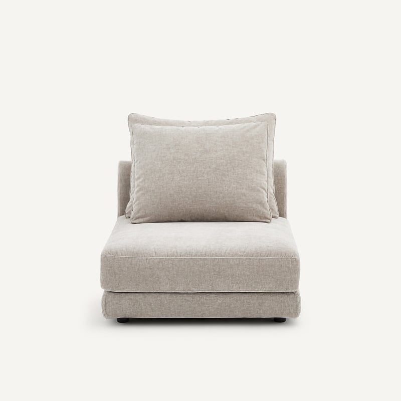 Am.pm Modularer Sessel Aus Chenille-samt, Tiberio