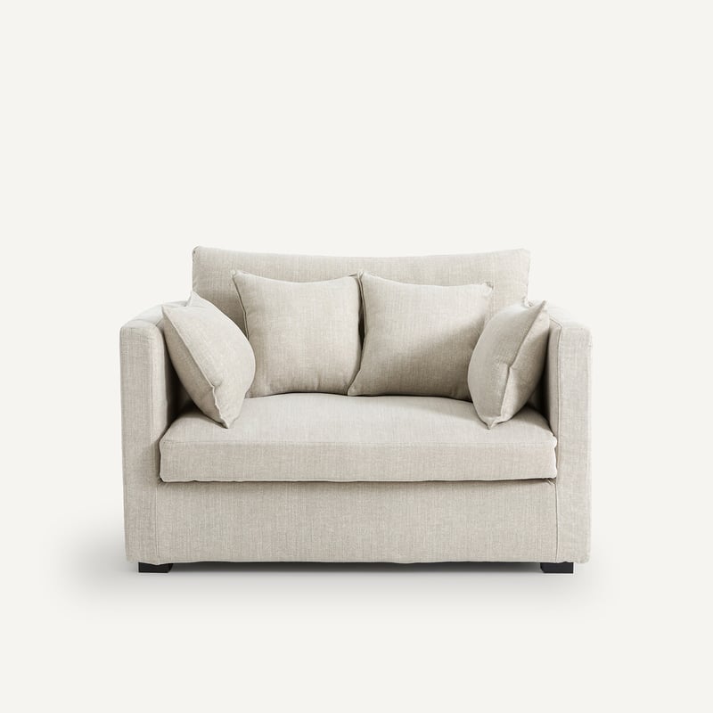 Am.pm 2-sitzer-sofa, Aus Baumwolle Und Leinen, Néo Kinkajou