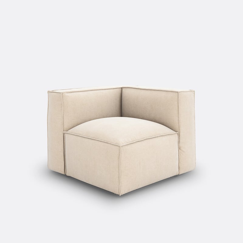 Eckelement Seven Für Modulares Sofa, Vintage-cord