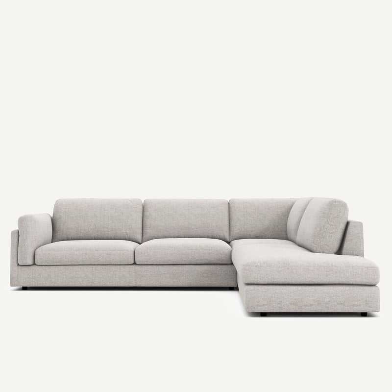 Am.pm Ecksofa Mit Chaiselongue, Aus Recycelter Baumwolle, César
