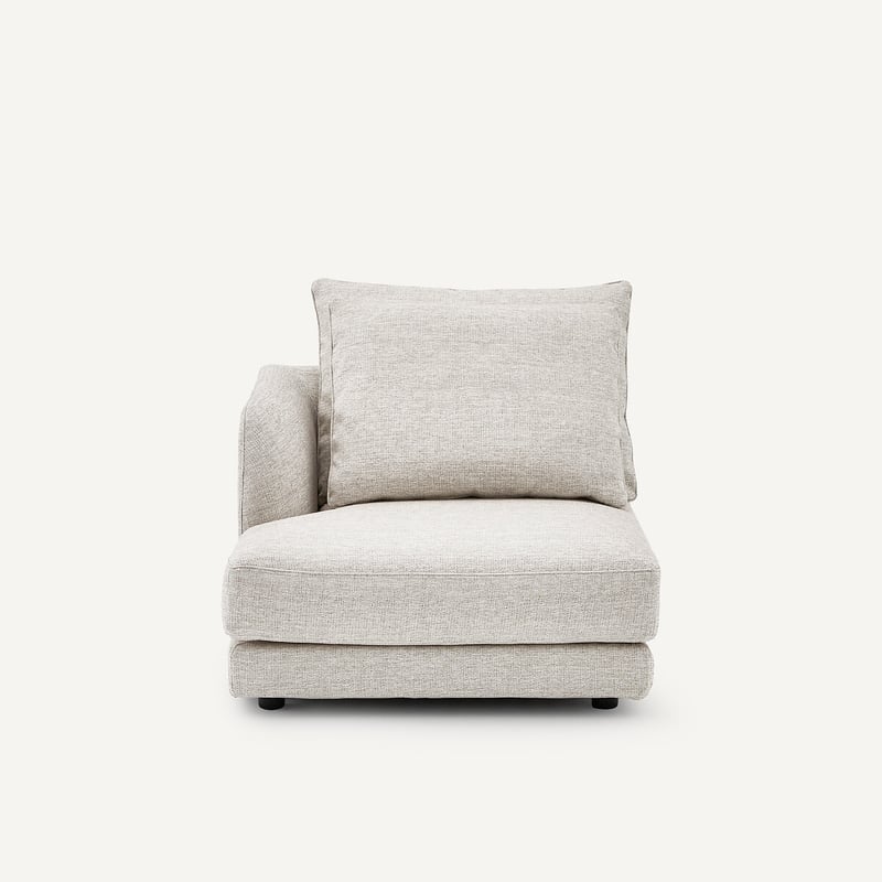 Am.pm Linkes Sofa-halbmodul, Kombinierbar, Aus Jaspé-stoff, Tiberio