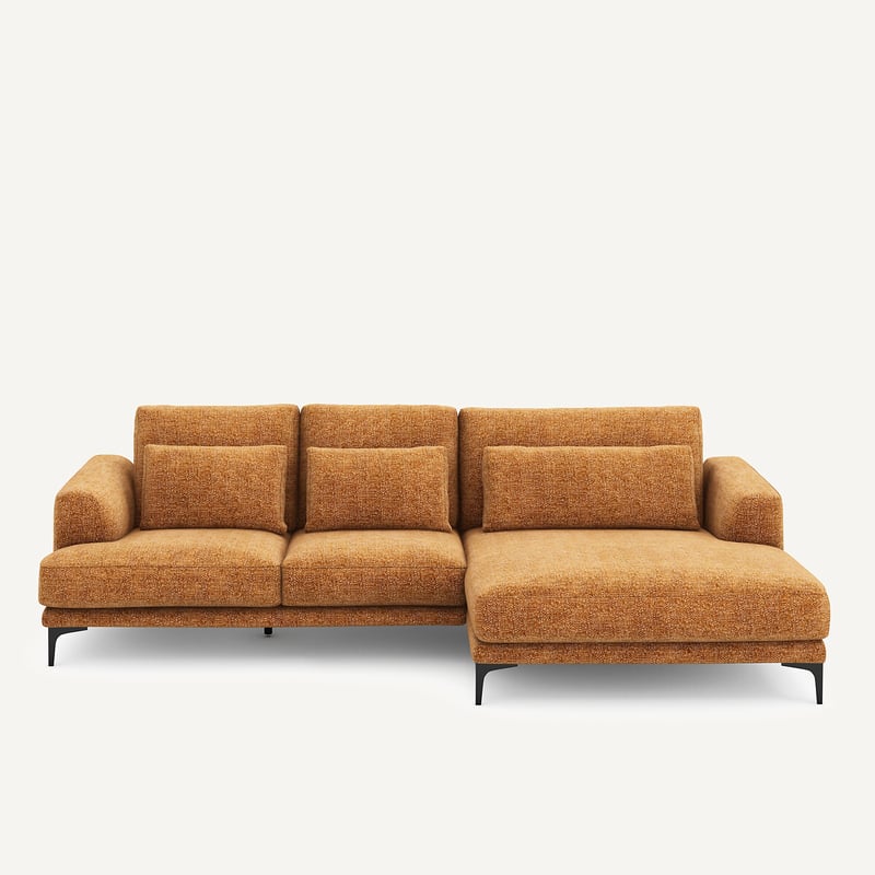 Am.pm Ecksofa Meridian Xl Rechts In Baumwolle Mit Armierung, Marsile