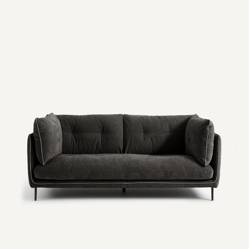 Am.pm Kompaktes Sofa Aus Chenille-samt, Botero