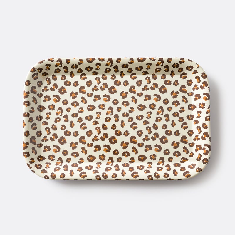Tablett Azhar Mit Leopardenmuster, Grösse S