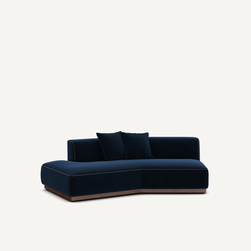 Am.pm Halbes Sofa Links In Samt, Jacopo