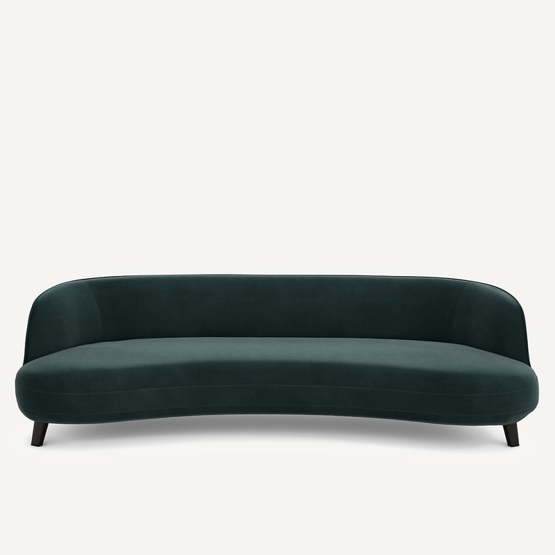 Am.pm X Emmanuel Gallina 5-sitzer-sofa, Samt, Rosebury, Design Emmanuel Gallina