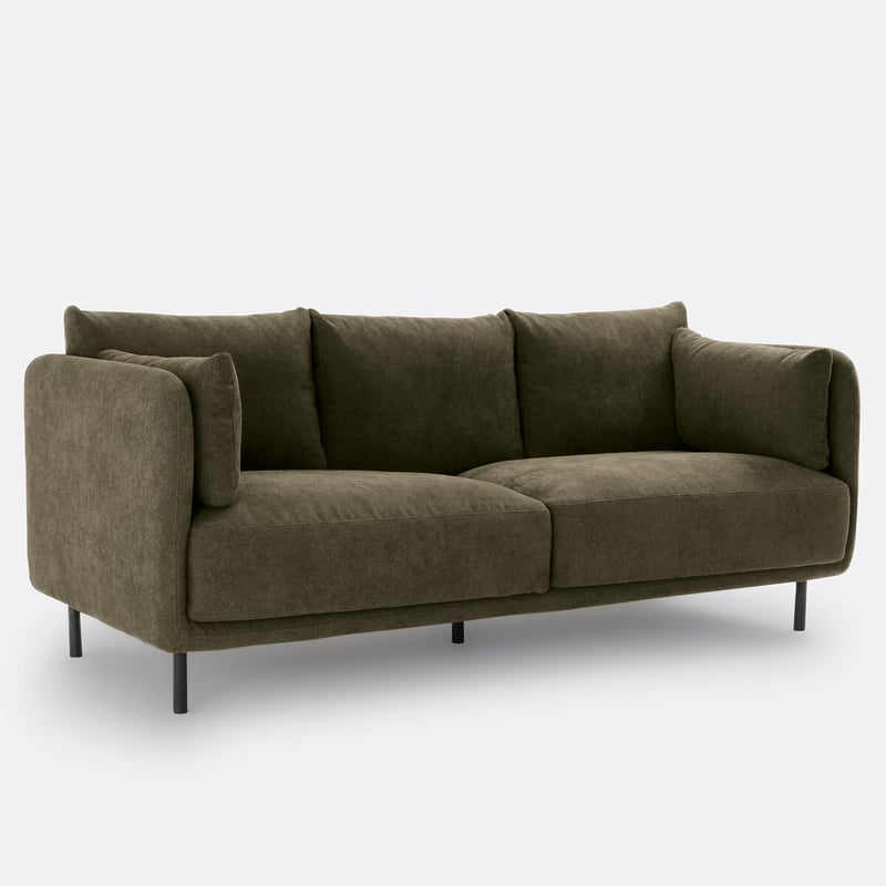 Gerades 3- Oder 4-sitzer-sofa Victor, Aus Strukturgewebe