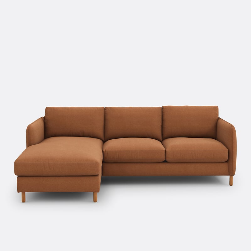Ecksofa Loméo, Links, 4-sitzer, Polyester
