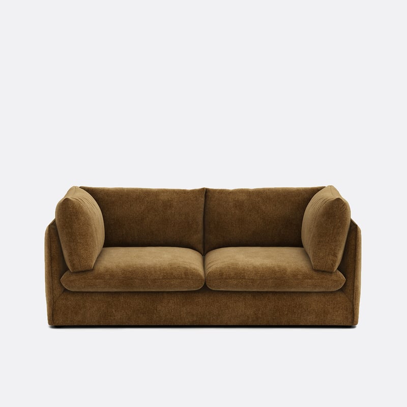 Sofa Malo, Rechtwinnklig, 3-sitzig, Aus Meliertem Polyester