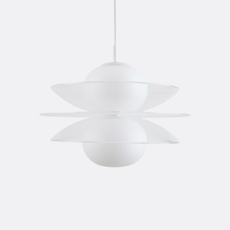 Hängeleuchte Okara, Aus Plexiglas Und Opalglas